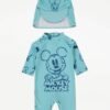 George Mickey Mouse Maudymosi kostiumas ir kepurė