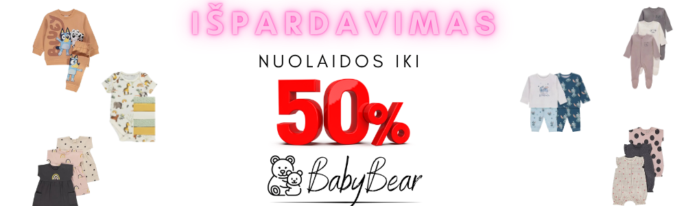 Iki -50% nuolaidos!
